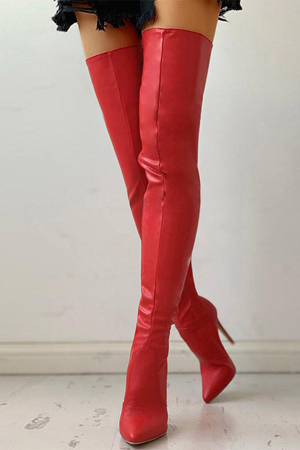 Extreme Thigh High Stretch Boots