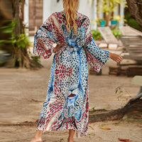 Wild Print Cover Up Dress