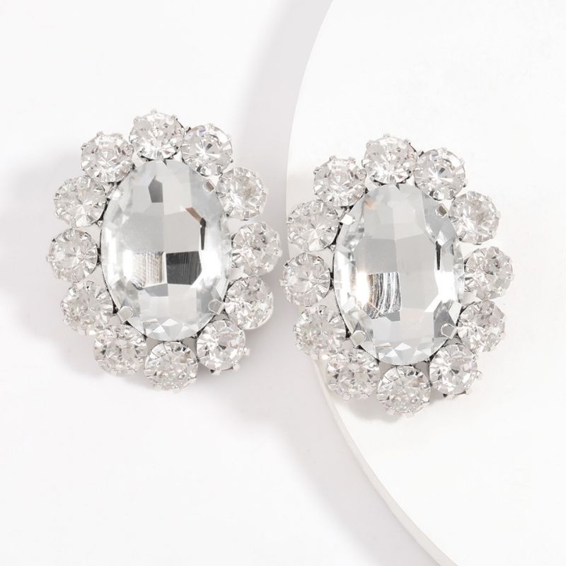 Rhinestone Diamond Geometric Earrings